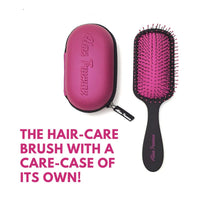 Alan Truman Knot No More Detangling & Hair Care Brush - Pink Hot Glare