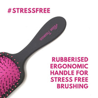 Alan Truman Knot No More Detangling & Hair Care Brush - Pink Hot Glare