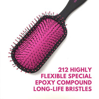 Alan Truman Knot No More Detangling & Hair Care Brush - Pink Hot Glare