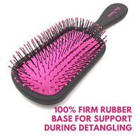 Alan Truman Knot No More Detangling & Hair Care Brush - Pink Hot Glare