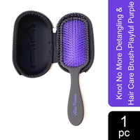 Alan Truman Knot No More Detangling & Hair Care Brush Playful Purple