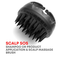 Alan Truman Scalp SOS Scalp Massage & Shampoo Brush - Black