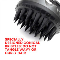 Alan Truman Scalp SOS Scalp Massage & Shampoo Brush - Black