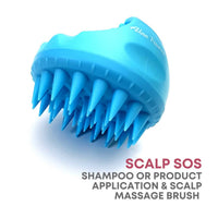 Alan Truman Scalp SOS Scalp Massage & Shampoo Brush - Blue