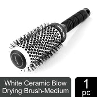 Alan Truman White Ceramic Blow Drying Brush Medium