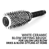 Alan Truman White Ceramic Blow Drying Brush Medium