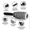 Alan Truman White Ceramic Blow Drying Brush Medium