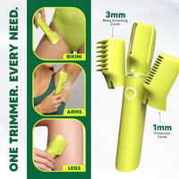 LetsShave All Under Trimmer Pro for Women, Bikini & Private Area Trimmer, Skin-Safe Gold Titanium Blades, 90Min Runtime, Waterproof Body Groomer