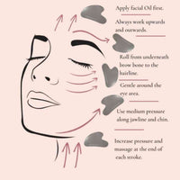 Anour Rose quartz Gua Sha Stone 1 Piece