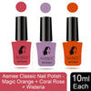 Asmee Classic Nail Polish Magic Orange | Coral Rose | Wisteria