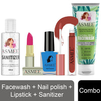 Asmee Hamper 1 Face Wash | Nail polish | Lipstick | Sanitizer