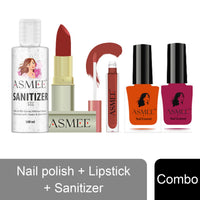 Asmee Hamper 5 Nail polish | Lipstick | Sanitizer