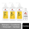 Asmee Hamper 6 Shampoo | Conditioner | Body Wash | Sanitizer