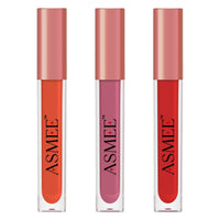 Asmee Liquid Matte lipstick Ruby Red | Orange Lily | Bergenia