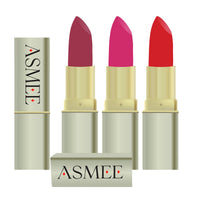 Asmee Matte Lipstick French Rose | Pink Orchid | Tangerine