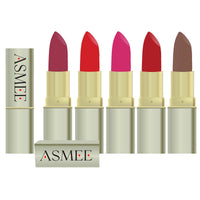 Asmee Matte Lipstick Velvet Red | Espresso | French Rose | Pink Orchid | Tangerine