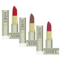 Asmee Matte Lipstick Velvet Red | Espresso | French Rose