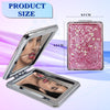 Majestique Glitter Portable Double-Sided Mirror Assorted 1 Piece