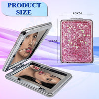Majestique Glitter Portable Double-Sided Mirror Assorted 1 Piece