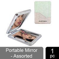 Majestique Portable Double-Sided Mirror Assorted 1 Piece