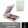 Majestique Portable Double-Sided Mirror Assorted 1 Piece
