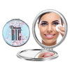 Majestique Mini Mix Glitter Pocket Makeup Mirror Assorted 1 Piece