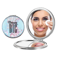 Majestique Mini Mix Glitter Pocket Makeup Mirror Assorted 1 Piece