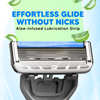 LetsShave Pro 6 Portable Razor for Men, Pack of 4 Razor, World's First 6 Blade Razor Set, Disposable Razor for Men Kit