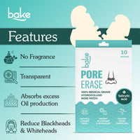 BAKE 2% Salicylic Acid Nose Patches for Pore Cleansing, Blackhead Removal & Sebum Control with Hydrocolloid - 19
