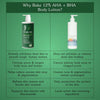 BAKE 12% AHA + BHA Body Lotion with Lactic Acid & Salicylic Acid for Body Acne, Rough & Bumpy Skin, Strawberry Legs -300ml - 8