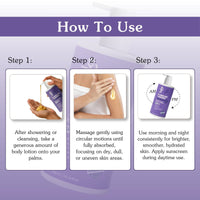 BAKE 2% Kojic Acid + Blueberry Brightening Body Lotion SPF 30 with Alpha Arbutin for Dark Spots, Uneven Skin Tone & Daily Hydration -300ml - 5