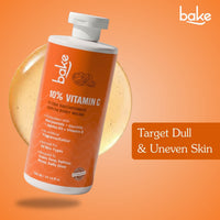 BAKE 10% Vitamin C Ultra Brightening Serum Body Wash with Niacinamide for Tan Removal, Even Skin Tone & Glow-300ml - 5