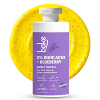 BAKE 2% Kojic Acid Brightening Body Wash with Glycolic Acid for Pigmentation ,Tan Removal & Dark Spots-300ml - 1