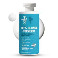 BAKE 0.1% Retinol & Turmeric Renewing Serum Body Wash for Anti-Aging Smooths Skin & Improves Elasticity-300ml - 1