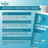 BAKE 0.1% Retinol & Turmeric Renewing Serum Body Wash for Anti-Aging Smooths Skin & Improves Elasticity-300ml - 4