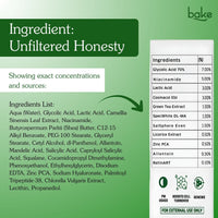 BAKE 12% AHA BHA Night Exfoliating Serum with Salicylic Acid for Smooth Skin, Pore Refining & Cell Turnover -30g - 4