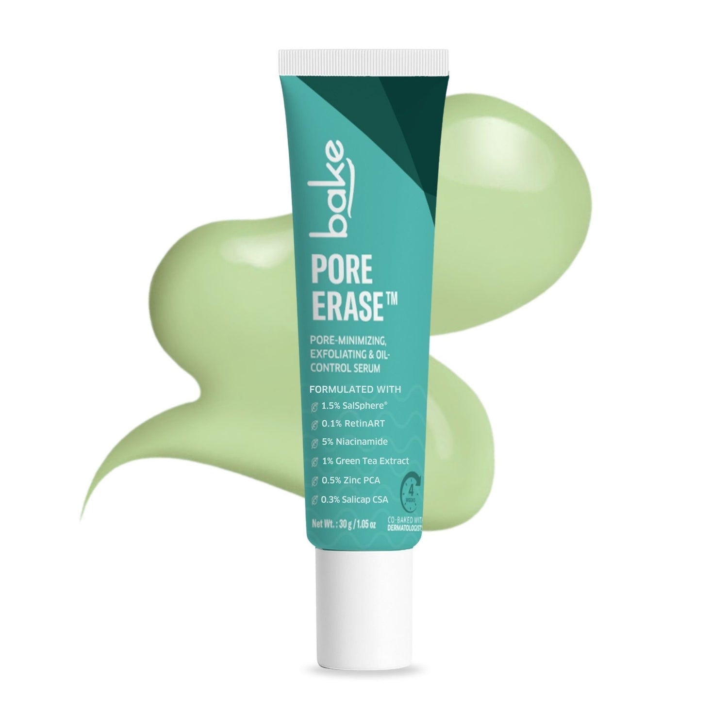 BAKE Pore Minimizing Face Serum with Niacinamide for Oil Control, Exfoliation, Pore Cleansing & Smooth Texture-30g - 1