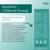 BAKE Pore Minimizing Face Serum with Niacinamide for Oil Control, Exfoliation, Pore Cleansing & Smooth Texture-30g - 4