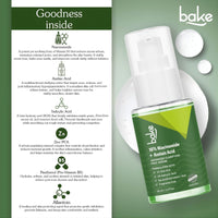 BAKE 10% Niacinamide +Azelaic Acid + 2% Kojic Acid Serum: Fades Acne Marks, Spots & Open Pores-30ml - 5