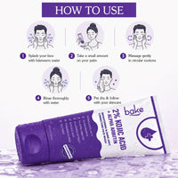 BAKE 3% Niacinamide Face Wash with Rice Water for Acne Marks, Scars &  Spots-100ml - 3