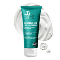 BAKE 5% Glycolic Acid + 2% Lactic Acid Face Wash for Brightening, Exfoliation and Pigmentation Removal-100ml - 1