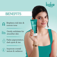 BAKE 5% Glycolic Acid + 2% Lactic Acid Face Wash for Brightening, Exfoliation and Pigmentation Removal-100ml - 4