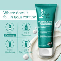 BAKE 5% Glycolic Acid + 2% Lactic Acid Face Wash for Brightening, Exfoliation and Pigmentation Removal-100ml - 7
