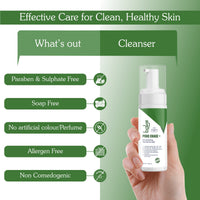 BAKE Pore Erase+Foaming Face Wash for Pore Cleansing, Blackhead Removal & Oil Control with Charcoal -100ml - 6