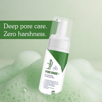 BAKE Pore Erase+Foaming Face Wash for Pore Cleansing, Blackhead Removal & Oil Control with Charcoal -100ml - 8