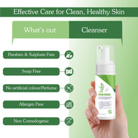 BAKE Acne Erase Clarifying Foaming Cleanser with 2% Salicylic Acid for Acne, Clogged Pores & Oil Control -100ml - 6