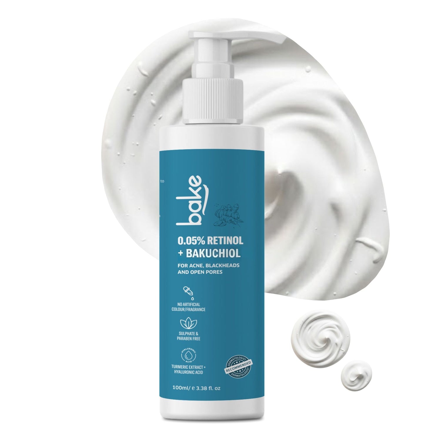 BAKE 0.05% Retinol Face Wash for Acne ,Blackheads & Open Pores for Men & Women-100ml - 1
