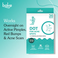 BAKE 2% Salicylic Acid Pimple Patches for Active Acne & Acne-Prone Skin, Hydrocolloid Waterproof Patches - 7