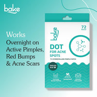 BAKE 2% Salicylic Acid Pimple Patches for Active Acne & Acne-Prone Skin, Hydrocolloid Waterproof Patches - 9