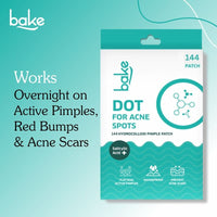 BAKE 2% Salicylic Acid Pimple Patches for Active Acne & Acne-Prone Skin, Hydrocolloid Waterproof Patches - 18